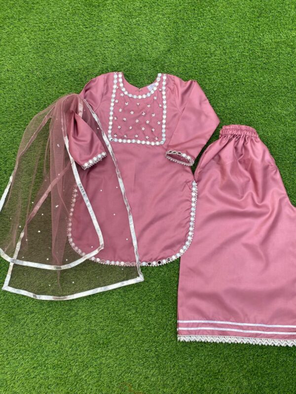 Tea Pink Mirror Kids Suit