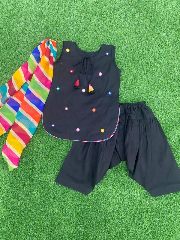 Girls Black Lawn 3-Piece Set