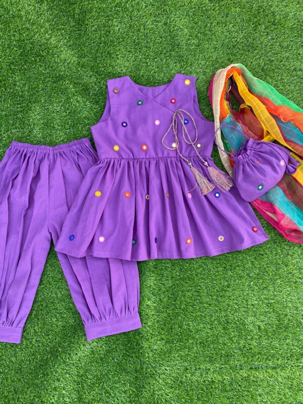 Purple Lawn 4pc Kids Suit