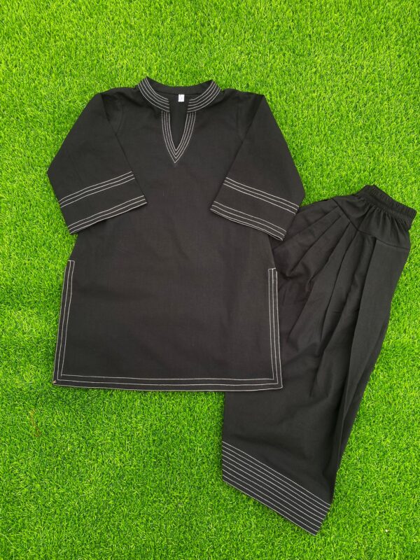 Black Lawn 2 piece stitched suit