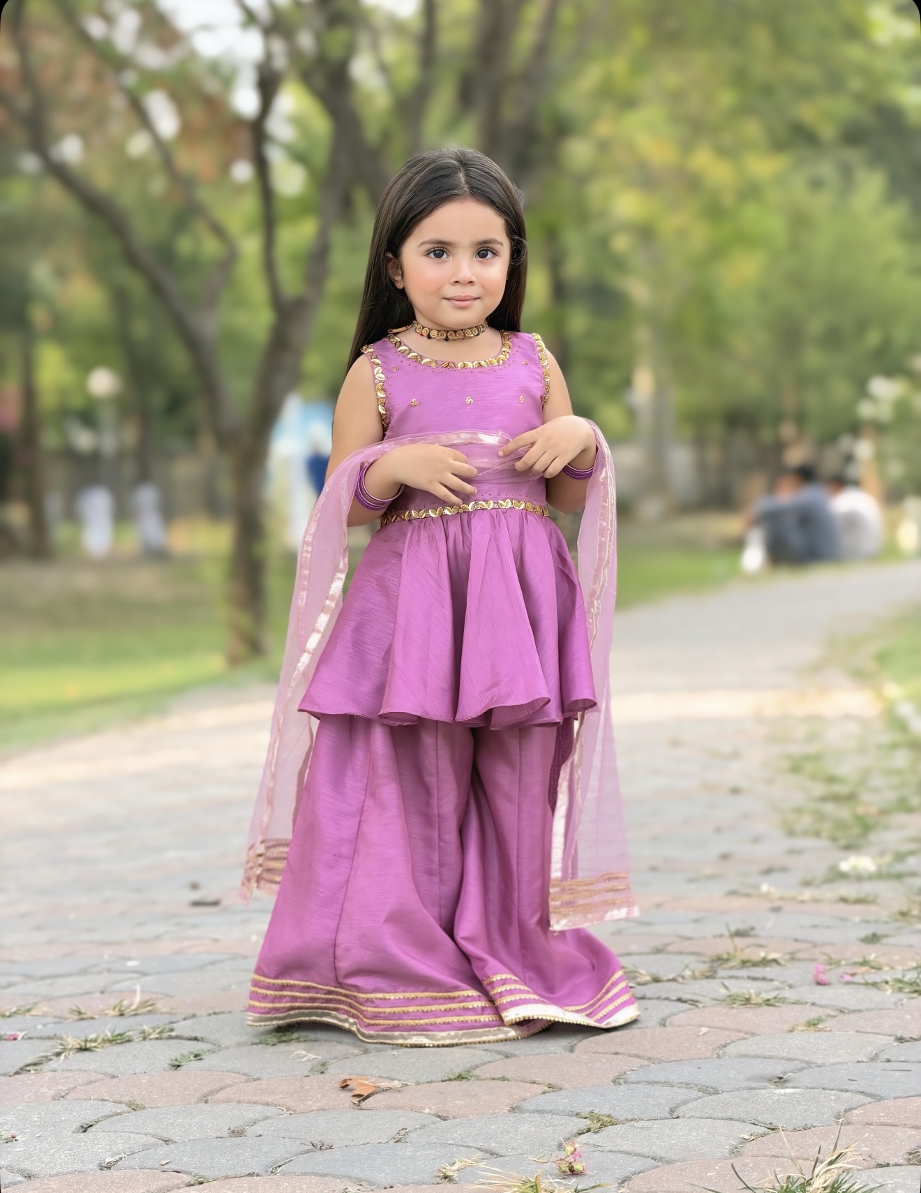 Royal Plum Peplum Set 💜